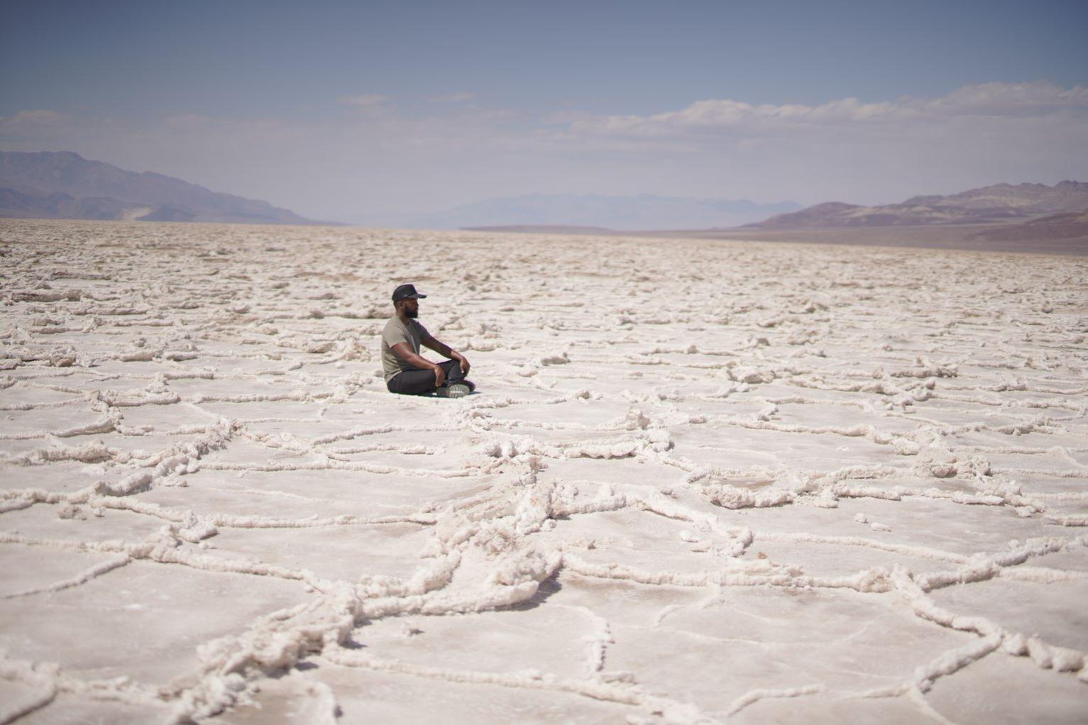 Baratunde Thurston at the Badwater Basin in Death Valley National Park, CA