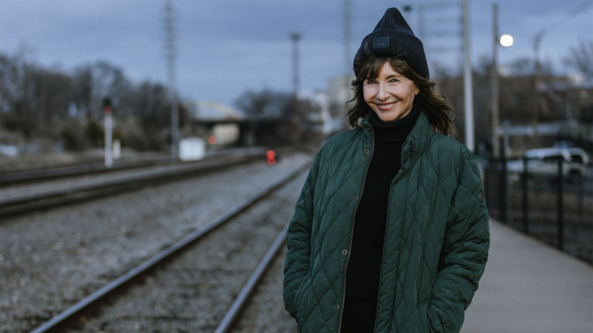 Mary Steenburgen visits the train station in Little Rock, Arkansas where her father was a trainman.