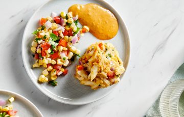 Crab Cakes with Roasted Corn Salsa