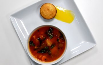 Portuguese Bean Soup with Cornbread and Liliko’i Butter